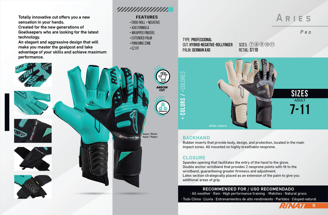 Rinat Aries Pro 2023 Goalkeeper Glove – Rinat USA the Goalkeeper brand ...